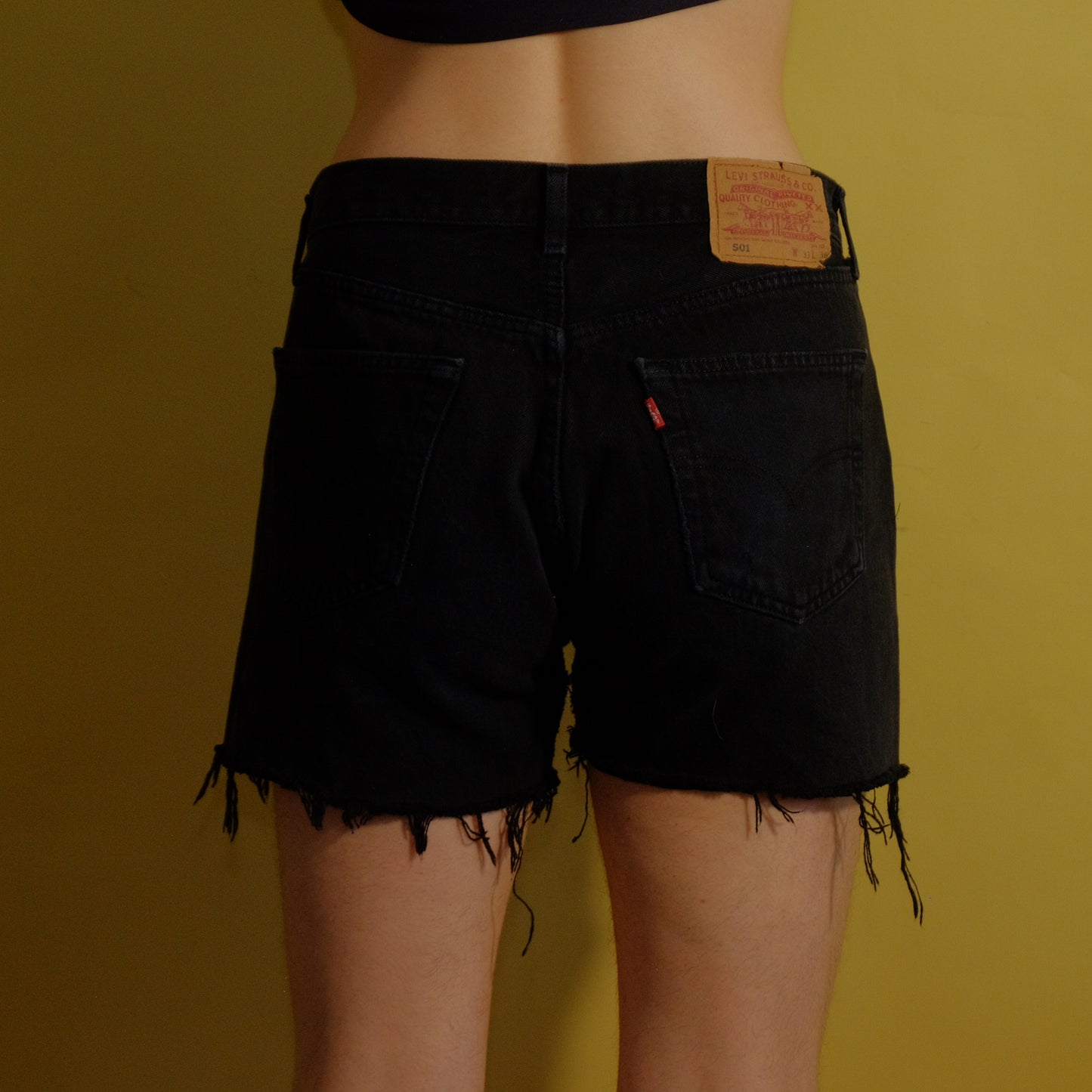 levis black shorts