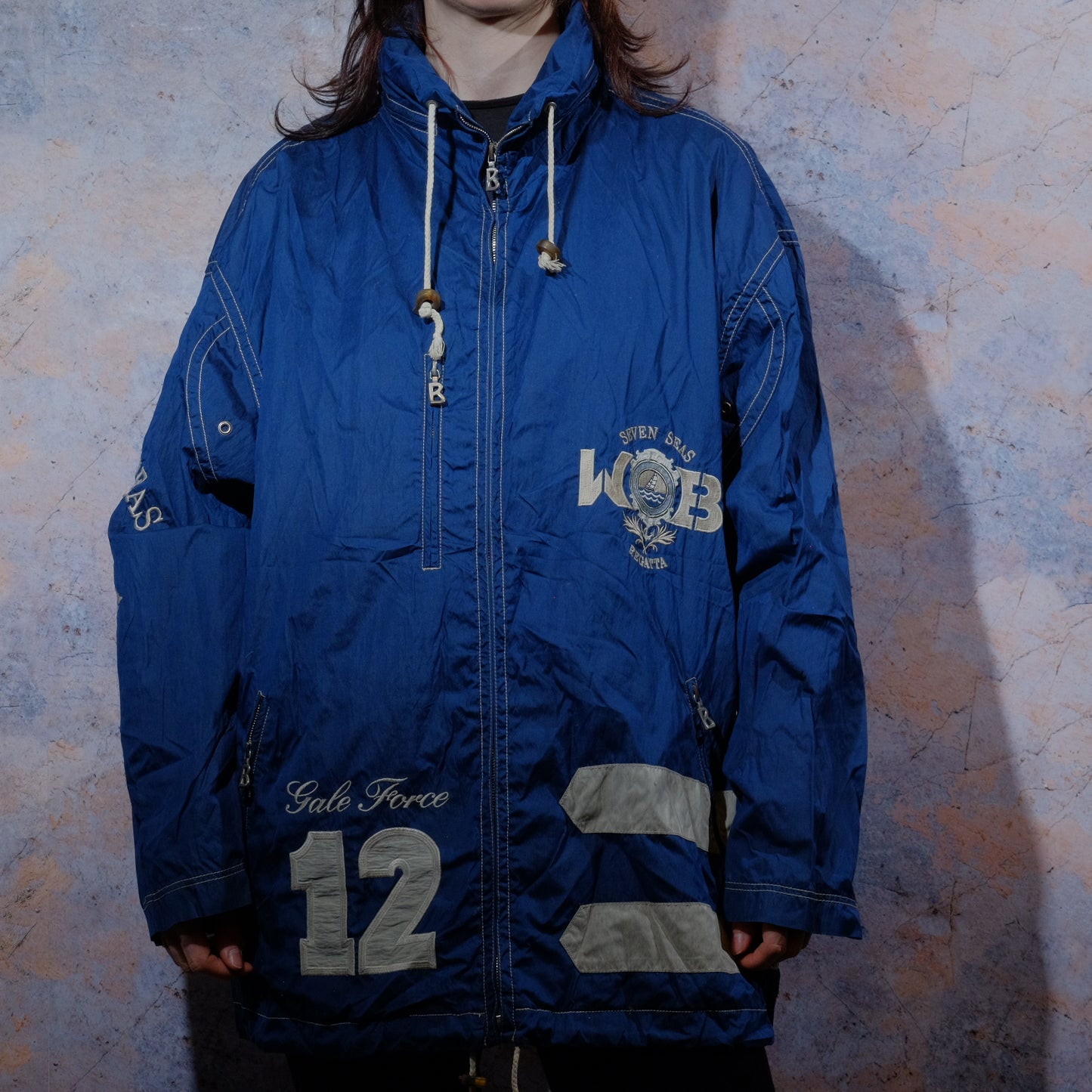 a friend of mine wants to go sailing blue jacket