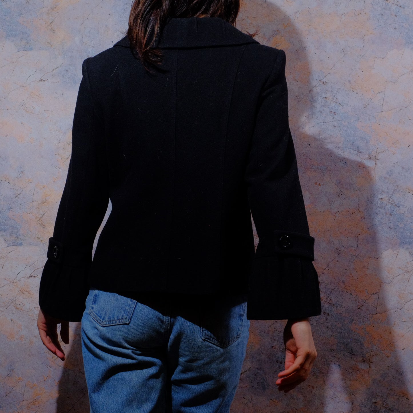never to late to change your mind black coat