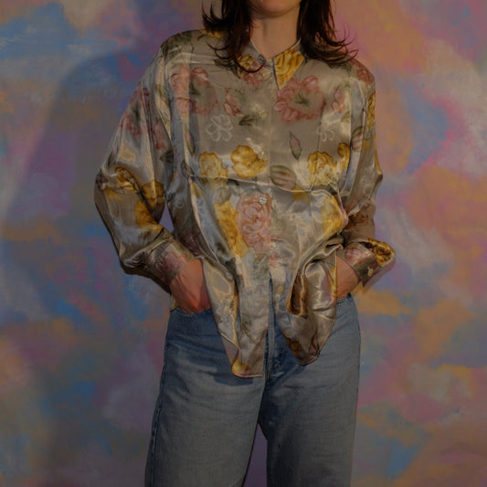 born to bloom floral shirt