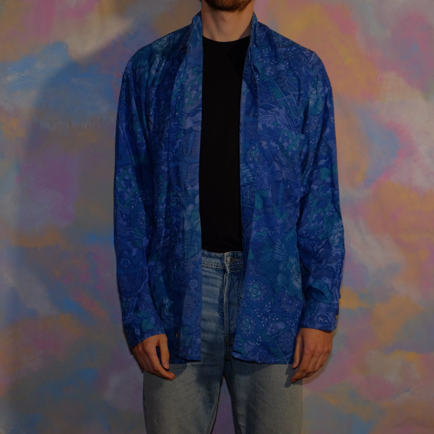 mimosa and you blue shirt