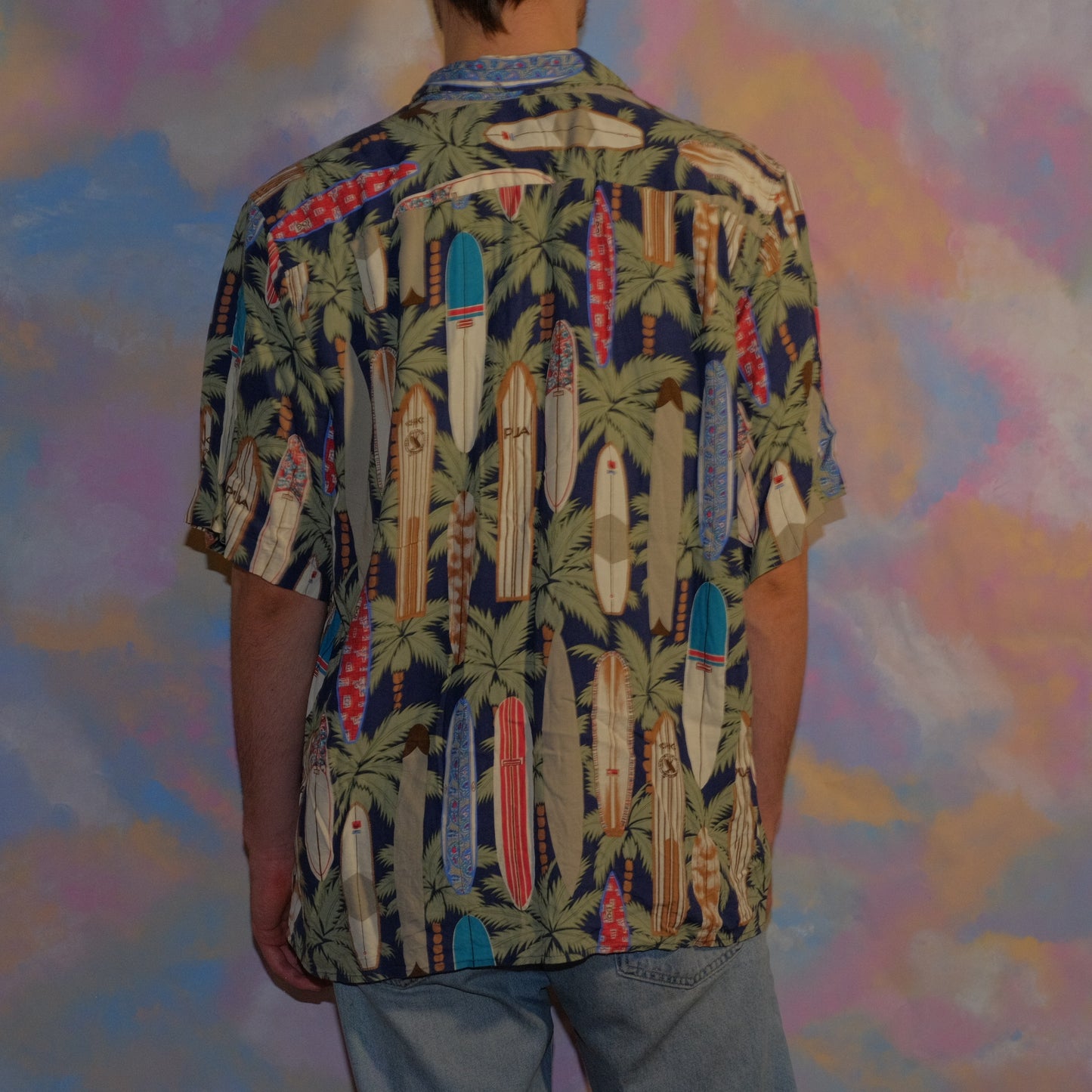 i wanna run away patterned shirt