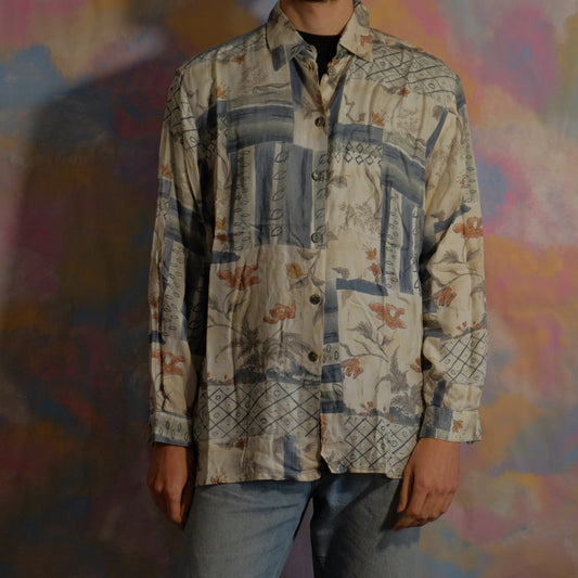 forest temple patterned shirt
