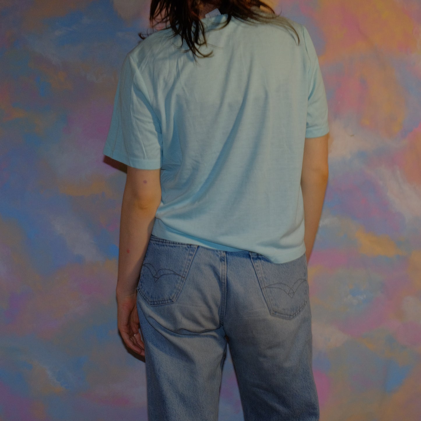 summer in a bowl turquoise t-shirt