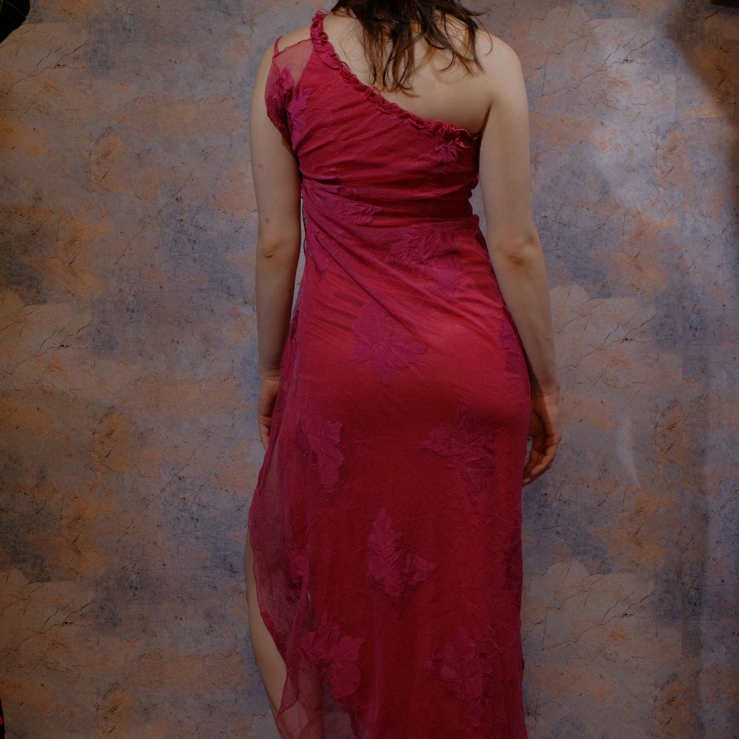 same look in your eyes pink dress