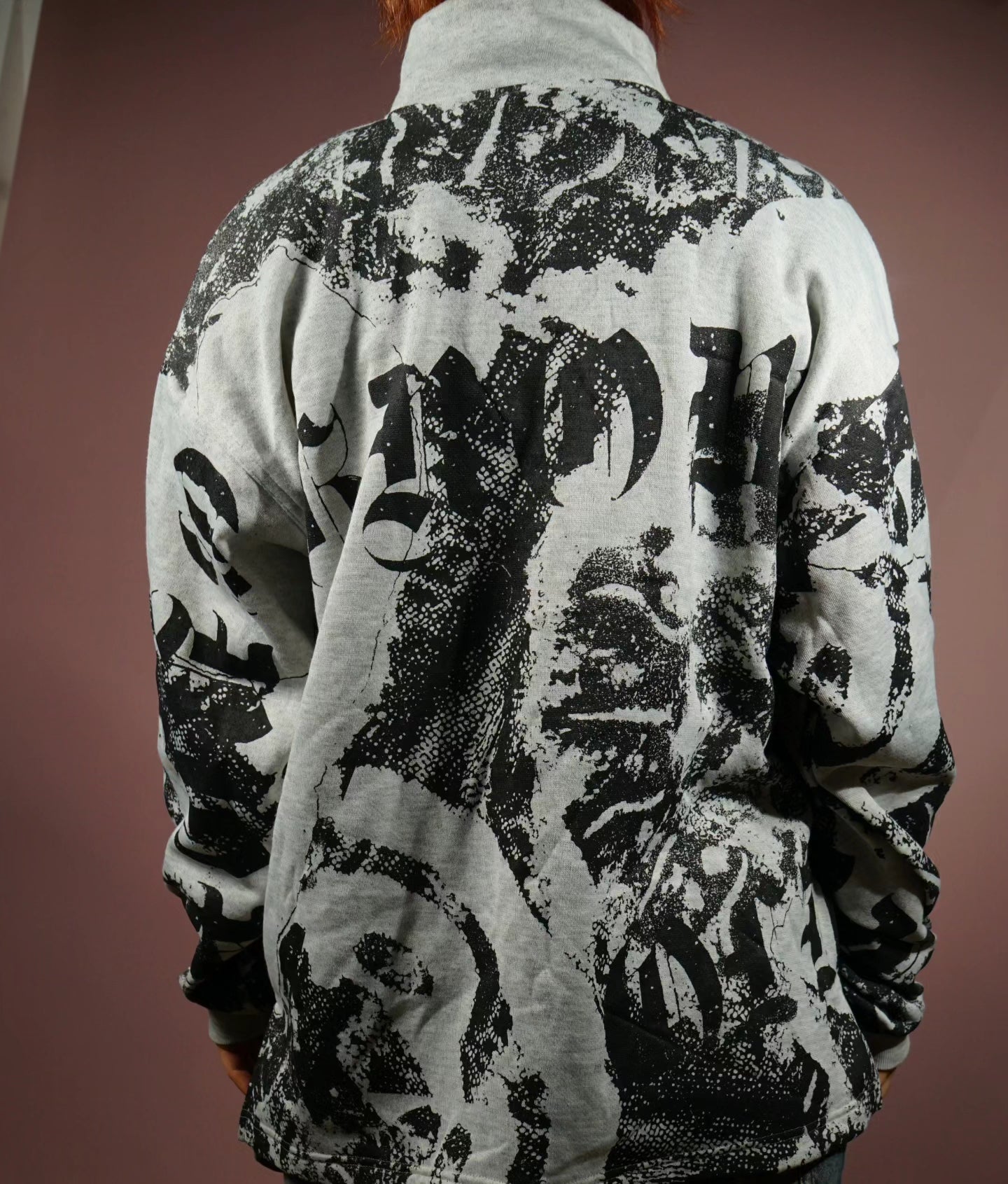 give me my skateboard back patterned sweatshirt
