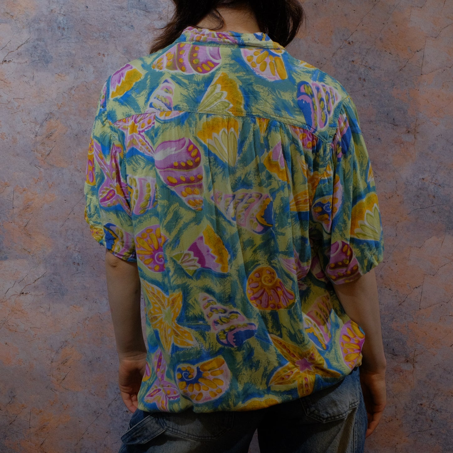 bright little seashells colorful shirt