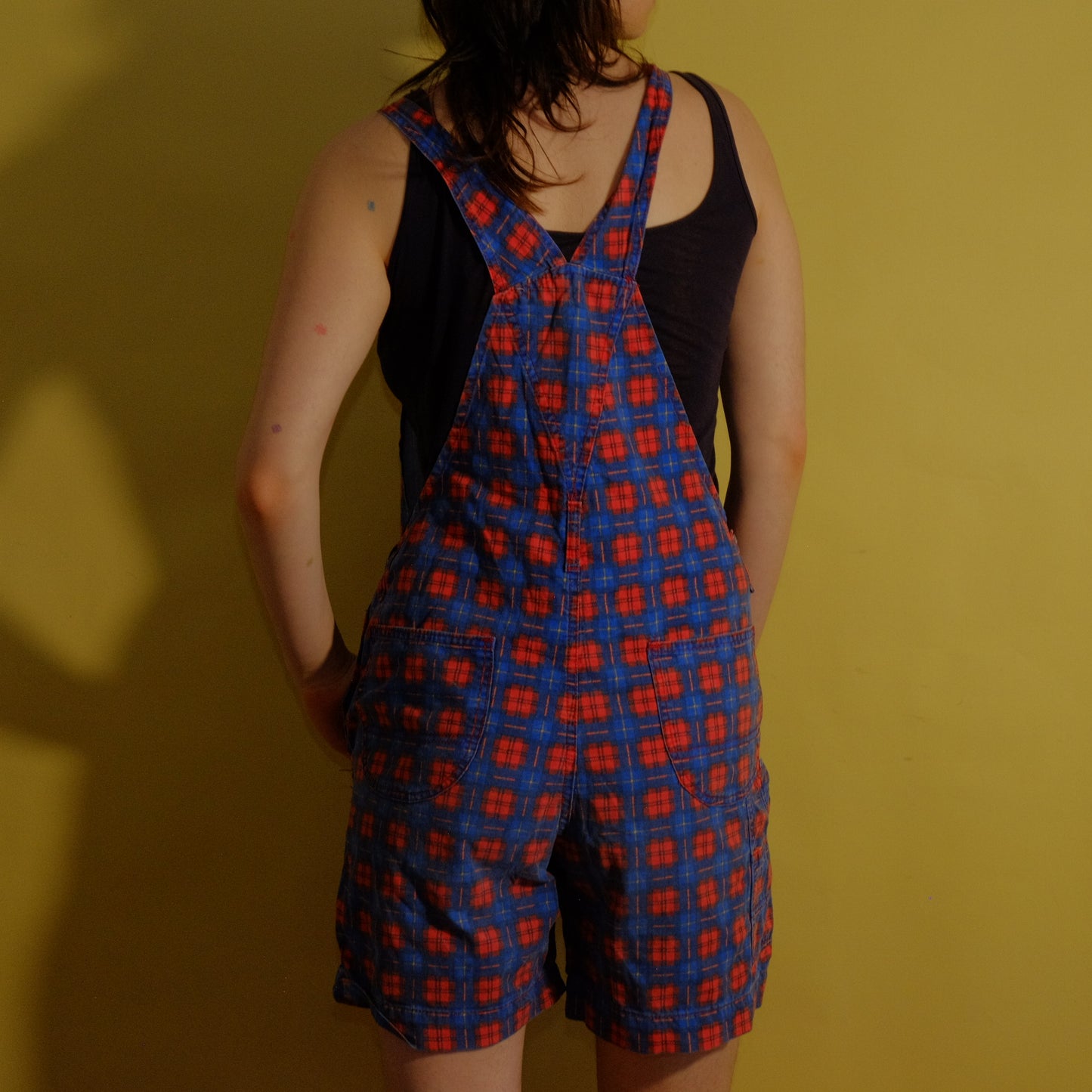 brOKen clock checked dungarees