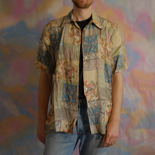 sasha the bear  patterned shirt